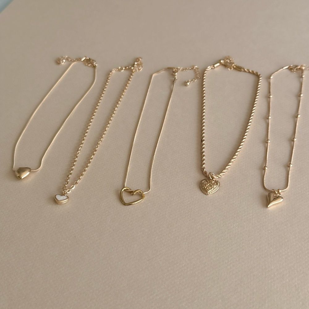 Heart Pendant Necklace Set S1100 - Picture 3 of 3